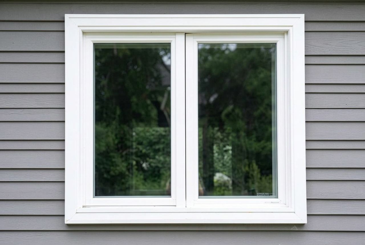 Same slider window with clear new double pane units after replacement